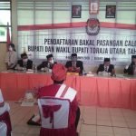 Pendaftaran Bapaslon Bupati dan Wakil Bupati Kala’-Etha Diterima KPU Toraja Utara