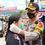 Polres Toraja Utara Gelar Kampanye Gerakan Nasional “Ayo Pakai Masker”