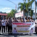 Polres Tator Salurkan 10 Ton Beras bagi Warga Terdampak Covid