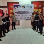 Sukses, Upacara Perigatan HUT ke 40 Satpam secara Virtual di Toraja Utara