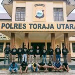 8 Pelaku Perjudian di Arena Kerbau Ditangkap Timsus Singgallung Polres Toraja Utara