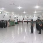 Dandim Pimpin Upacara Korp Raport Personil Masuk Satuan Kodim 1414/Tator